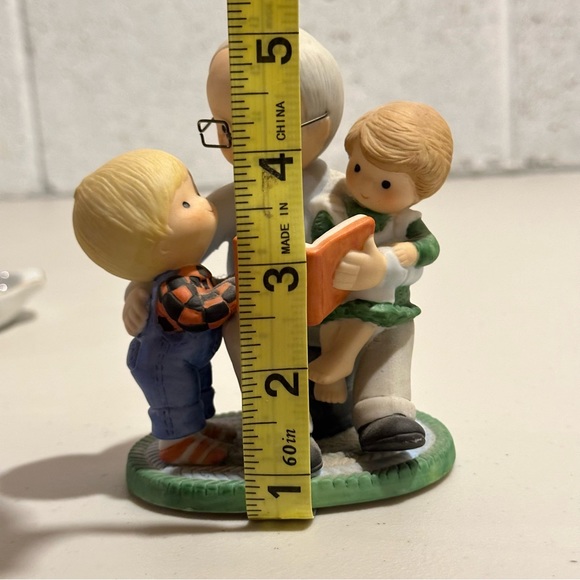 Enesco 1985 Grandpa and Grandkids Figurine, RARE, Country Cousins Kids - Picture 6 of 8
